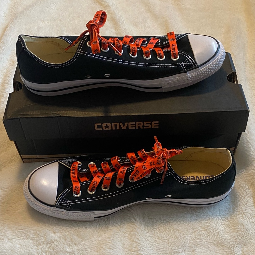 Converse Chuck Taylor All-Star Oxford Black Sneakers - Mens 10 Womens 12 - Picture 2 of 6